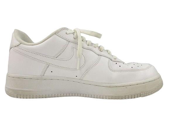 【中古】ナイキ NIKE SUPREME シュプリーム AIR FORCE 1 LOW CU9225-100 エアフォース 1 ロー 28 ホワイト スニーカー