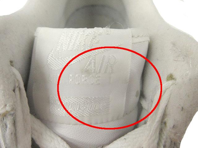 【中古】ナイキ NIKE SUPREME シュプリーム AIR FORCE 1 LOW CU9225-100 エアフォース 1 ロー 28 ホワイト スニーカー