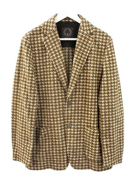 【中古】T-JACKET By TONELLO ティージャケット バイ トネッロ 51G419JR ウール テーラードジャケット 2B L ブラウン
