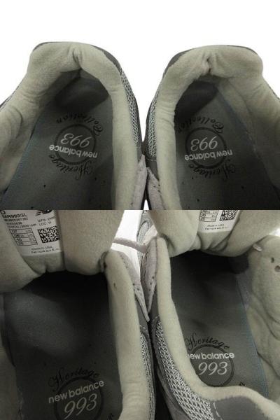 【中古】ニューバランス NEW BALANCE MR993 GL USA製 スニーカー グレー 25 メンズ