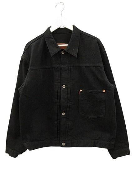 【中古】TCBジーンズ TCB JEANS Late S40's BKBK ブラック デニムジャケット 46 Tバック 1st 大戦モデル Gジャン