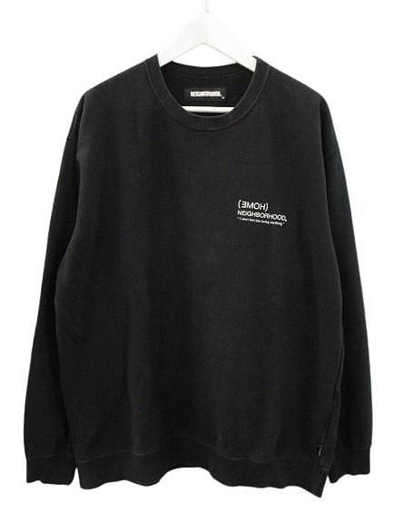 【中古】ネイバーフッド NEIGHBORHOOD スウェット 202UWNH-CSM01 長袖 トレーナー L 黒 ブラック トップス