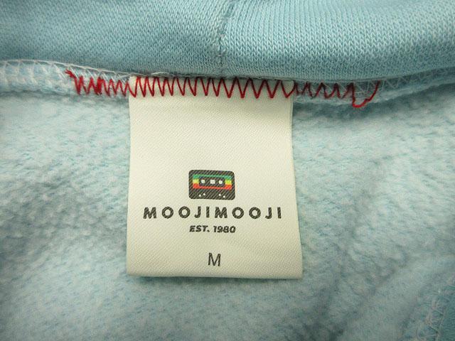 【中古】MOOJIMOOJI ムージムージ プルオーバー パーカー USA製 M ブルー 長袖 ダメージ加工 トップス メンズ_2