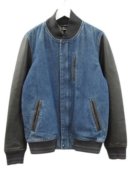 【中古】ナイキ NIKE デニムスタジャン デストロイヤージャケット ブルー M メンズ