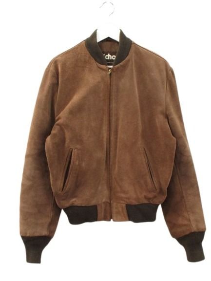 【中古】ショット SCHOTT 80s スウェード レザージャケット 茶タグ USA製 ブラウン 40 メンズ