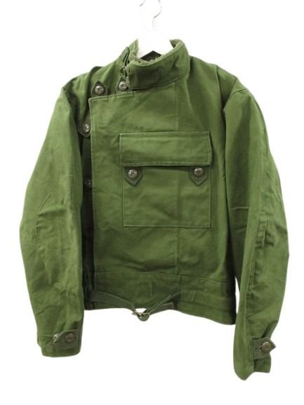 【中古】スウェーデン軍 70s モーターサイクルジャケット パイルライナー付き グリーン 3クラウン グリーン C48