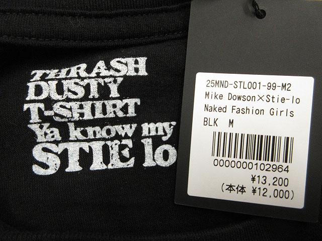 【中古】マインデニム MIKE DOWSON Naked Fashion Girls × Stie-lo Naked Girl Crewneck T-SH プリント Tシャツ M 黒_2
