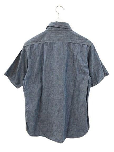 【中古】フルカウント FULLCOUNT CHAMBRAY SHIRT HALF SLEEVE 半袖 シャンブレー ワークシャツ 4821 ブルー 40_1