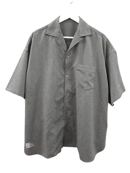 【中古】フレッシュサービス FreshService COOLFIBER OPEN COLLAR S/S SHIRT オープンカラーシャツ M グレー