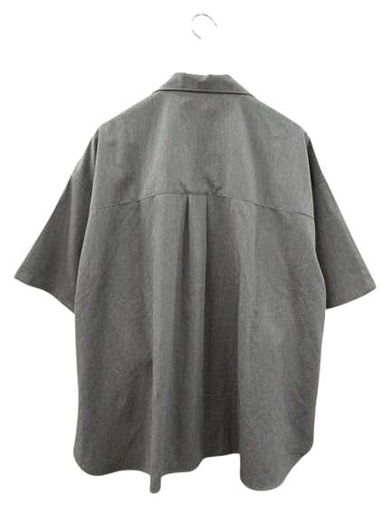 【中古】フレッシュサービス FreshService COOLFIBER OPEN COLLAR S/S SHIRT オープンカラーシャツ M グレー_1