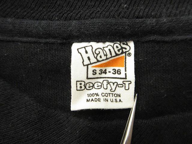 【中古】ハーレーダビッドソン 70s BIG ARM ビッグアーム 両面プリント Tシャツ S USA製 ブラック ヴィンテージ_4