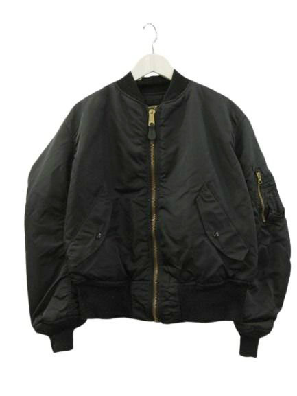 【中古】アルファ ALPHA 90s MA-1 飛翔上衣 地べた労働者の一団 USA製 黒いこと 黒 M メンズ