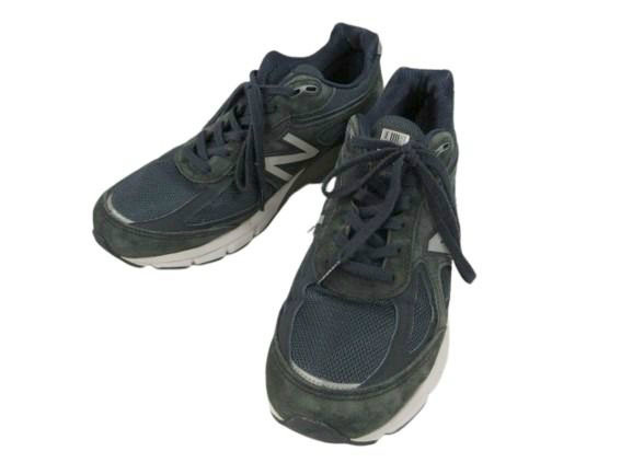 【中古】ニューバランス NEW BALANCE U990NV4 スニーカー シューズ ネイビー 紺 29cm USA スエード 靴 メンズ