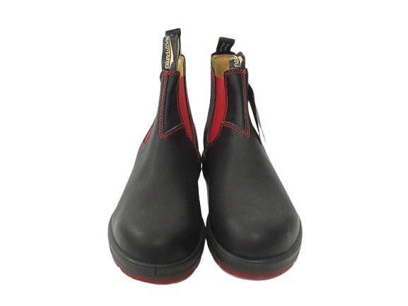 【中古】未使用品 ブランドストーン Blundstone 1316 サイドゴアブーツ 9 ブラック レッド シューズ 靴 メンズ_1