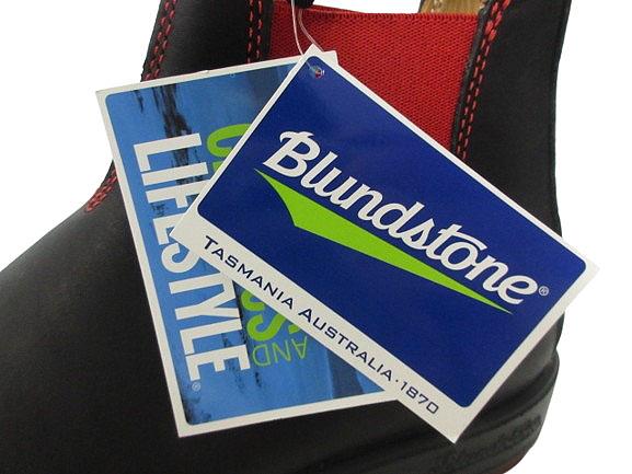 【中古】未使用品 ブランドストーン Blundstone 1316 サイドゴアブーツ 9 ブラック レッド シューズ 靴 メンズ_6