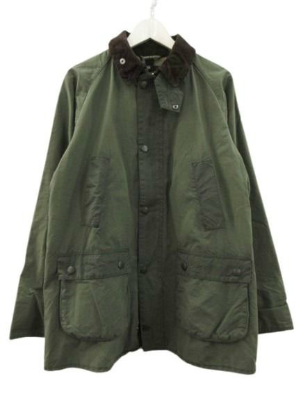 【中古】未使用品 バブアー Barbour ビデイル SL ウォッシュド加工 オイルドジャケット グリーン 42 メンズ