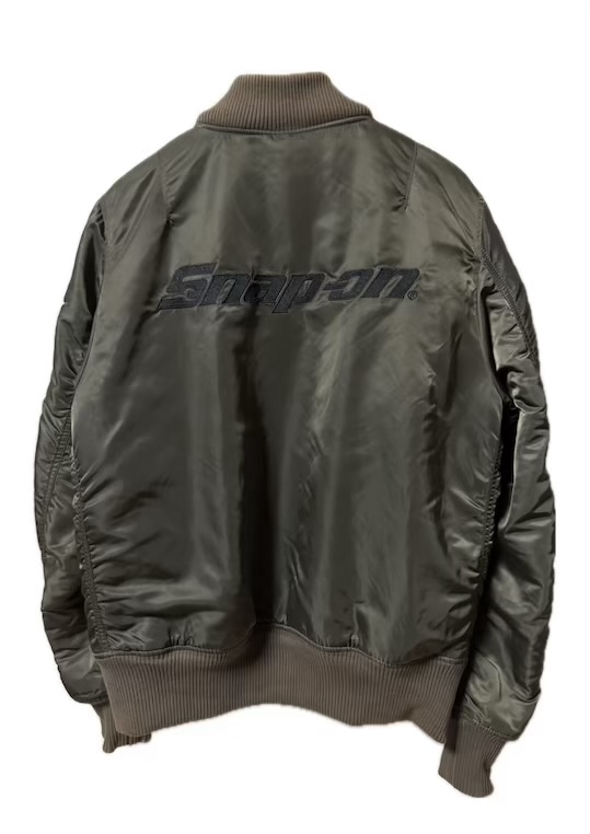 【中古】アルファ ALPHA SNAP ON スナップオン MA-1 飛翔上衣 XL カーキ緑であること ジップアップ アウター メンズ