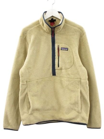 【中古】パタゴニア Patagonia リツール プルオーバー フリース M ベージュ系 ジャケット アウター 上着 メンズ