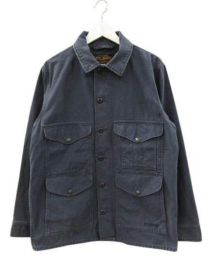 【中古】フィルソン FILSON バックサテン フィールド クルーザージャケット S ネイビー FIELD CRUISER JACKET