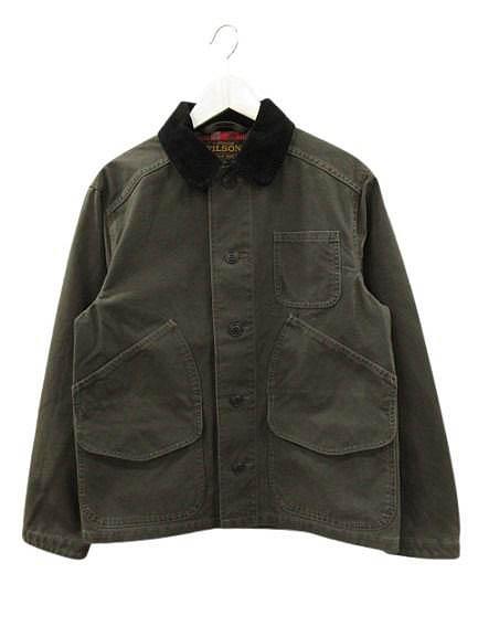 【中古】フィルソン FILSON キャンバス アウトフィッター ジャケット XS 墨黒 Canvas Outfitter Jacket キャンプ