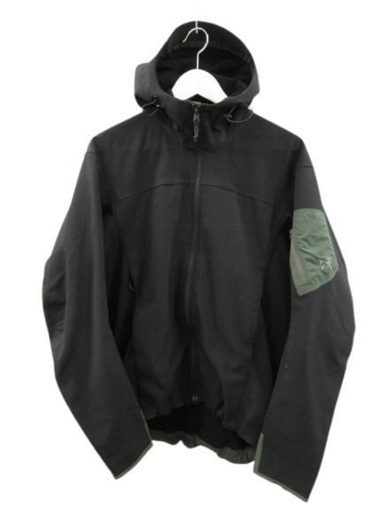 【中古】アークテリクス  EPSILON SV HOODY JACKET ソフトシェルジャケット ジップパーカー ブラック S メンズ
