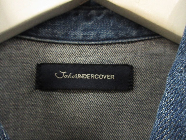 【中古】ジョン アンダーカバー John UNDERCOVER ギャバPTドッキング デニムロングシャツ 長袖シャツ JUT4407 3_2