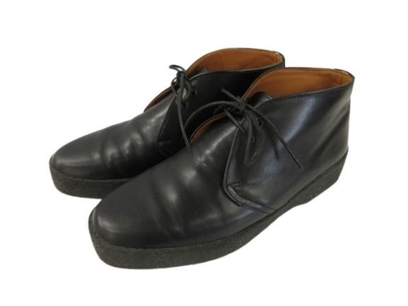 【中古】サンダース SANDERS 150周年 限定 ブリット チャッカ ブーツ BRIT CHUKKA  ボックスカーフ レザー GB8 ブラック メンズ