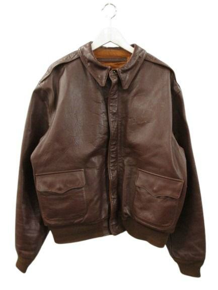 【中古】アヴィレックス AVIREX A-2 飛翔上衣 ピンナップガール ホースハイド 馬革 USA製 赤銅色 46