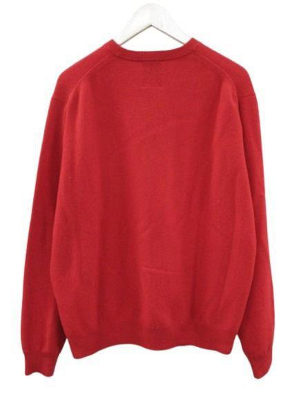 【中古】ダントン DANTON LAMBSWOOL CREW NECK KNIT PULLOVER DT-D0028 ウールクルーネックニットプルオーバー 42 赤_1