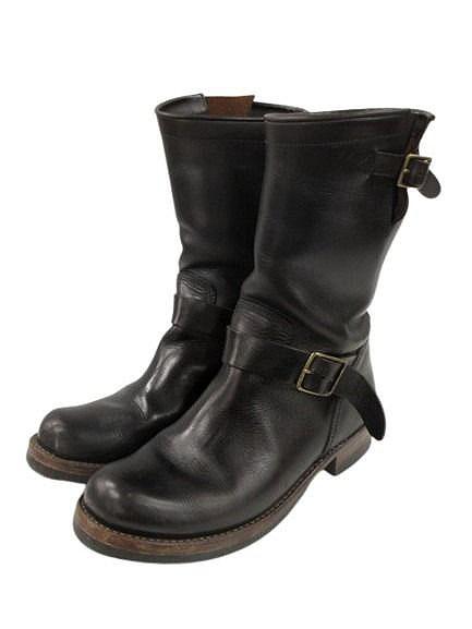 【中古】グラッドハンド GLAD HAND＆CO. エンジニアブーツ 8 黒 ブラック 本革 メンズ