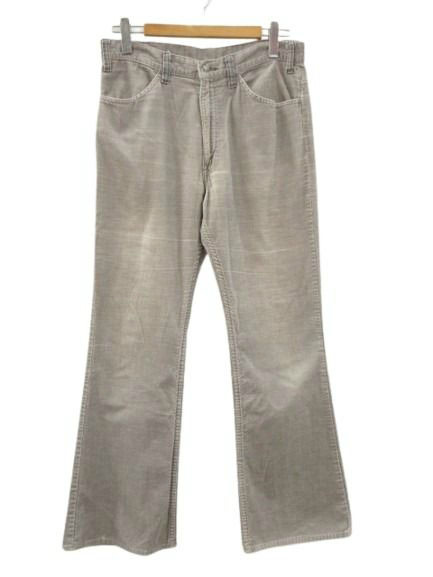 【中古】リーバイス Levi's 80s 646 コーデュロイパンツ フレアパンツ ヴィンテージ グレー  W34 メンズ