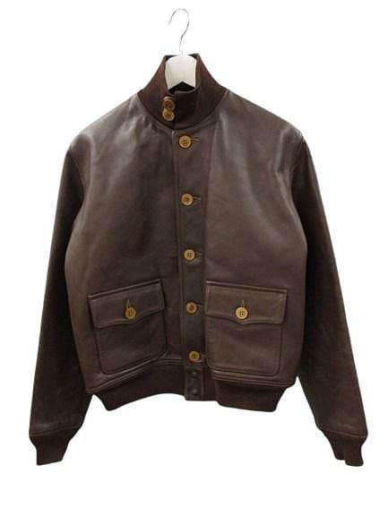【中古】ロスト世界 LOST WORLDS A-1 飛翔上衣 馬革 ホースハイド 38 USA製 まっ黒い赤銅色 SHIPS