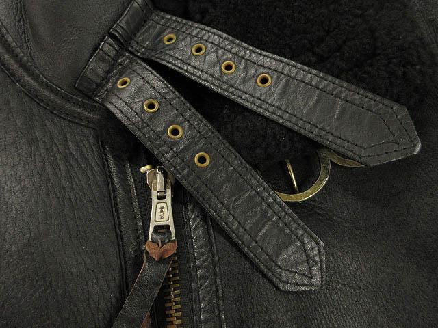 【中古】US SHEEPSKIN TYPE B-3 シープスキン 飛翔上衣 羊肉 L 黒いこと USA製 ミリタリー メンズ