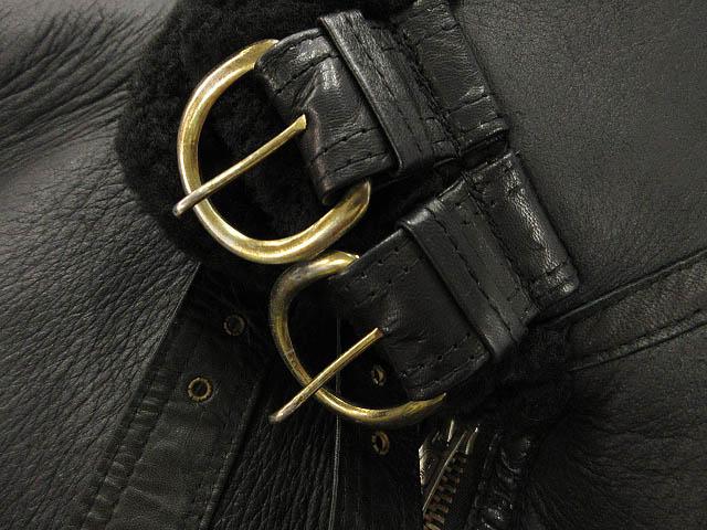 【中古】US SHEEPSKIN TYPE B-3 シープスキン 飛翔上衣 羊肉 L 黒いこと USA製 ミリタリー メンズ