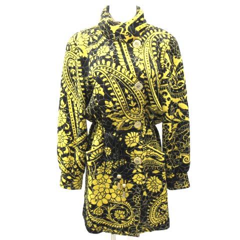 中古 レオナール Leonard キルティング コート ペイズリー柄 中綿 ジャケット 9 黒 イエロー Ibs52 レディースの通販はau Pay マーケット ブランド古着のベクトル