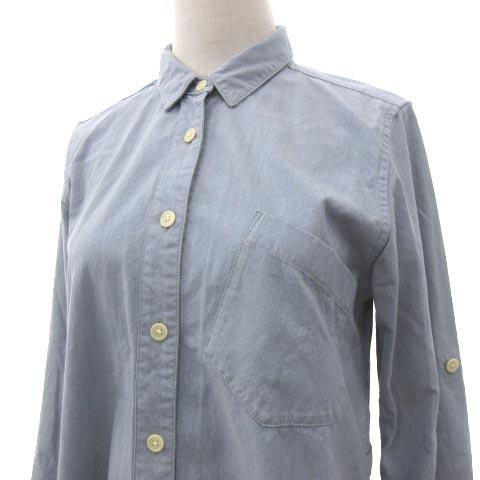 中古 マーガレットハウエル Mhl シャツワンピース デニム調 チュニック 1 Sサイズ ライトブルー レディースの通販はau Pay マーケット ブランド古着のベクトル