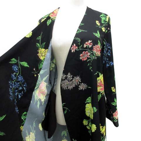 中古 スライ Sly カーディガン ワンピース ロング 長袖 花柄 薄手 春夏 黒 ブラック Free Fk レディースの通販はau Pay マーケット ブランド古着のベクトル