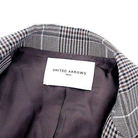 UNITED ARROWS ダブルボタン ブレザー　チェックテーラードジャケット