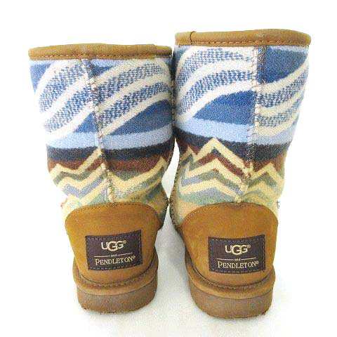 中古】アグ UGG ｘ ペンドルトン ムートンブーツ クラシック ショート