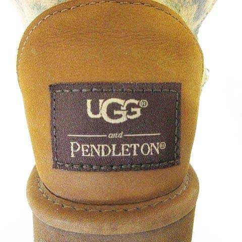 中古】アグ UGG ｘ ペンドルトン ムートンブーツ クラシック ショート