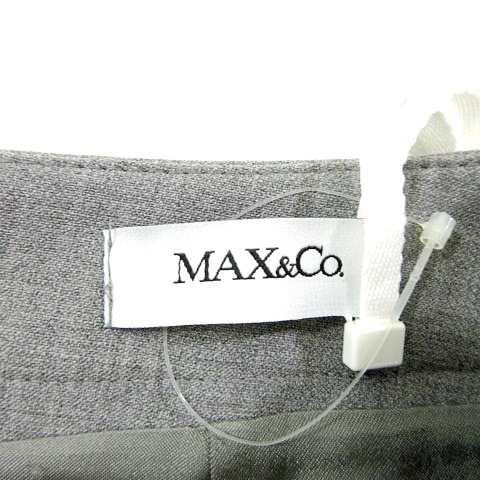 中古】未使用品 マックス&コー MAX&CO. タグ付 スカート 台形 ひざ丈