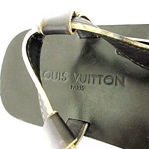 中古】ルイヴィトン LOUIS VUITTON サンダル クロス ストラップ MO1015