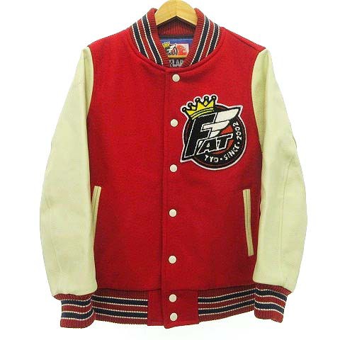 エクストララージ X-LARGE × FAT スタジャン VARSITY JKT レザー切替