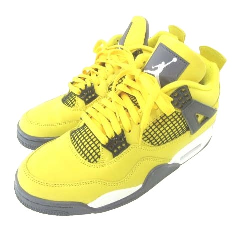 中古】ナイキ NIKE 美品 AJ4 ツアーイエロー スニーカー CT8527-700