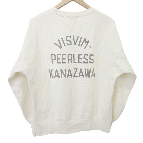 【中古】ビズビム 美品 24ss JUMBO SB SWEAT L/S KANAZAWA トレーナー トップス ダメージ加工 裏毛 長袖 2 M メンズ