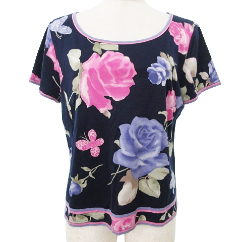 LEONARD レオナール花柄 長袖トレーナー マルチカラー LEONARD