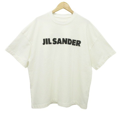 【中古】ジルサンダー 美品 23SS Tシャツ トップス カットソー 半袖 イタリア製 J21GC0001 J45047 M 白 メンズの通販は