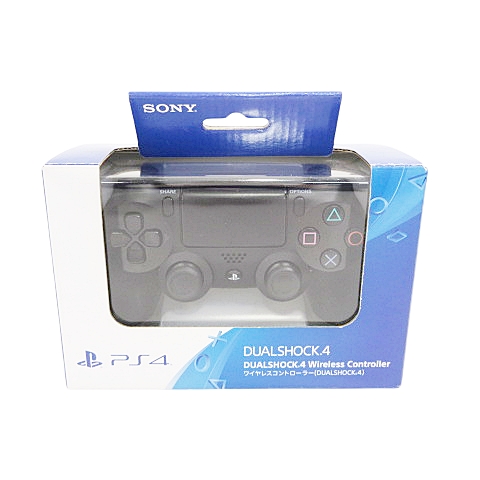 【中古】未使用品 箱付き 美品 PS4 プレイステーション ワイヤレスコントローラー デュアルショック ブラックの通販は 9,800円