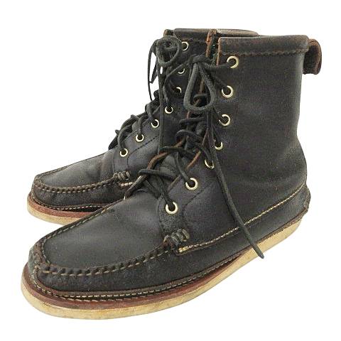 Yuketenユケテン ブラウン レザー モカシンブーツ