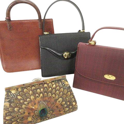 中古】YURIE NITANI 他 エキゾチックレザー バッグ 4点セット まとめ  